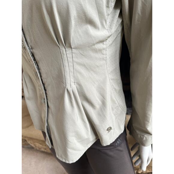 Mountain Hardwear Button Down Hiking Long Sleeve Shirt Women's Size 6 - Picture 2 of 7
